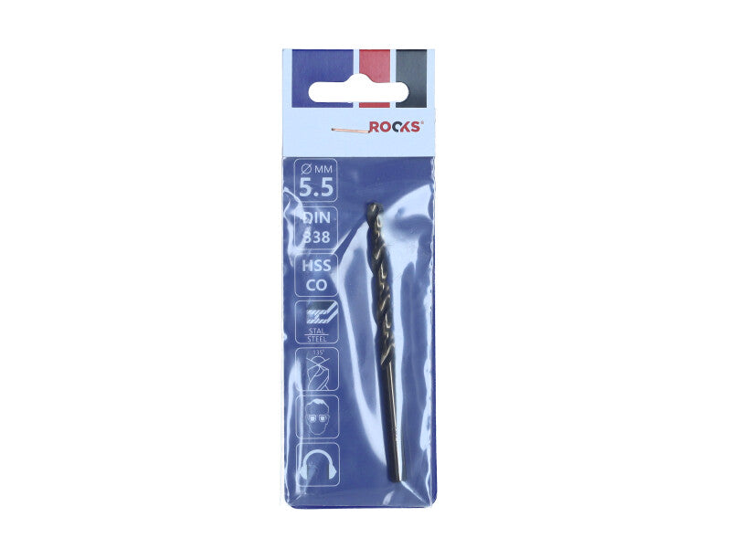 ROOKS Metallipuur STRONG ∅ 5,5 mm HSS Co 1000 N/mm2 DIN 338