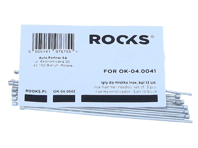 ROOKS Nõelad vasarale OK-04.0041 inox, komplekt 13 tk