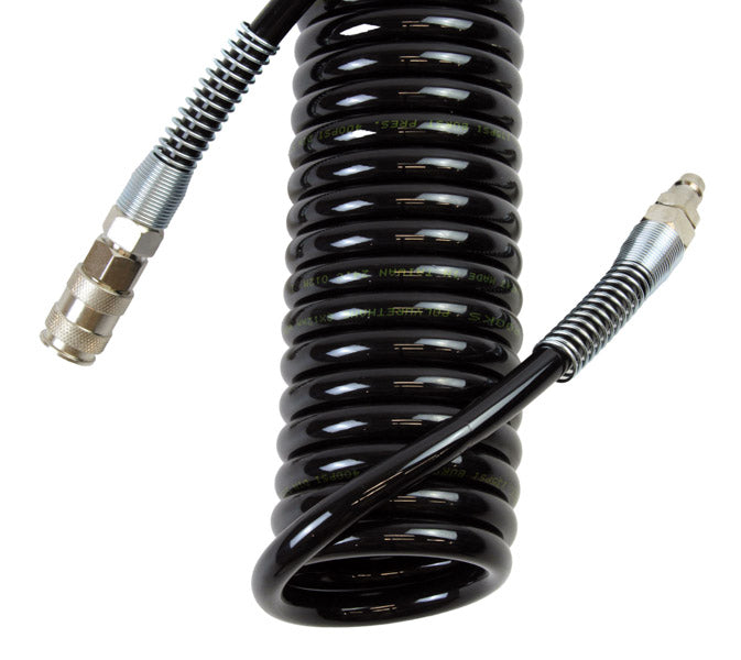 ROOKS PU spiraalne suruõhuvoolik liitmikega 12 x 8 mm 5 m