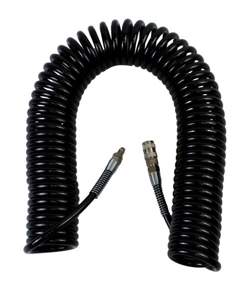 ROOKS PU spiraalne suruõhuvoolik liitmikega 12 x 8 mm 15 m