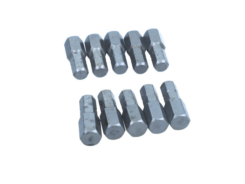 ROOKS Löökotsak kruvikeerajale 1/4″ x 25 mm x HEX 8 CrVMoSi, kompl. 10 tk