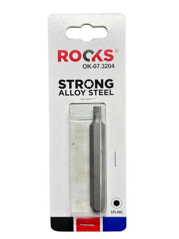 ROOKS Otsak LONG 10 mm 3/8″ SPLINE M6 x 75 mm S2
