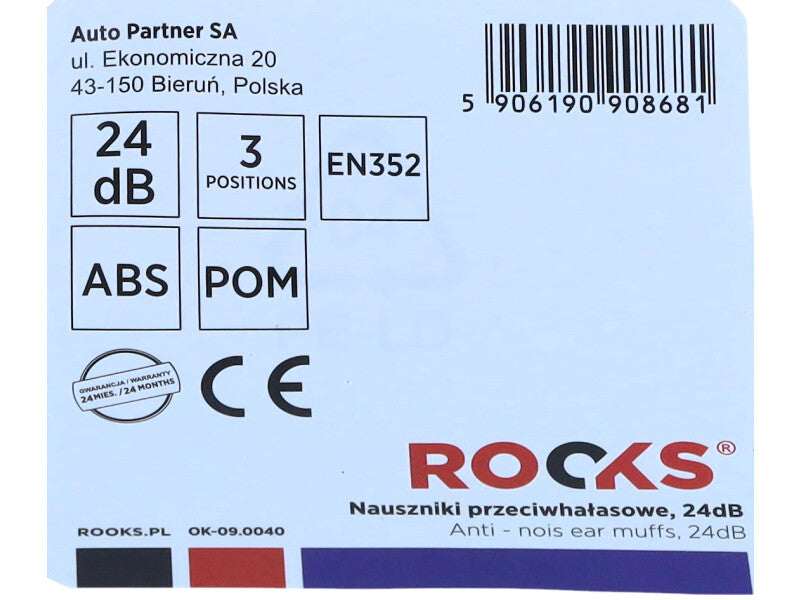 ROOKS Mürakaitse kõrvaklapid 24 dB