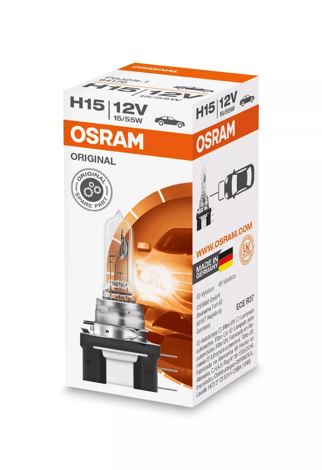 OSRAM ORIGINAL LINE H15 12 V 15/55 W halogeenpirn