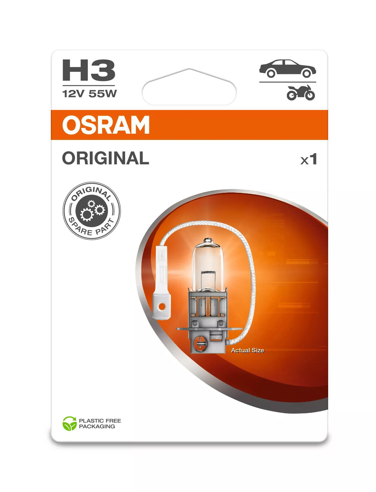 OSRAM ORIGINAL LINE H3 12 V 55 W halogeenpirn