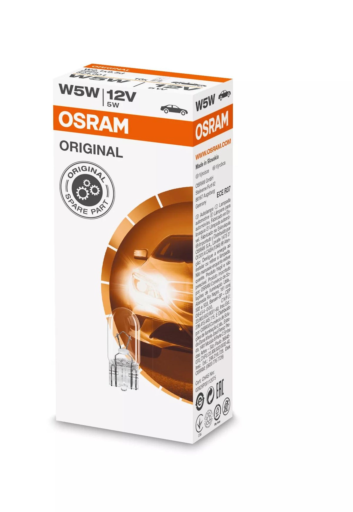 OSRAM ORIGINAL W5W 12 V 5 W signaalpirn