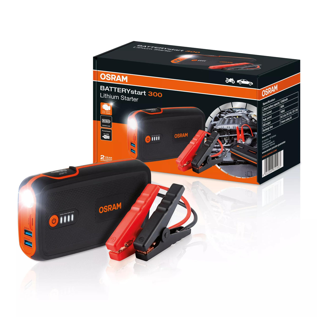 OSRAM BATTERYstart 300 käivitusabi