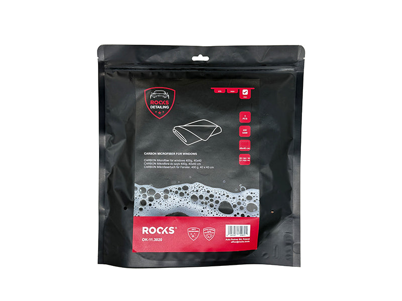 ROOKS Mikrofiiberlapp klaasidele 400 g/m² 40×40 cm 3 tk