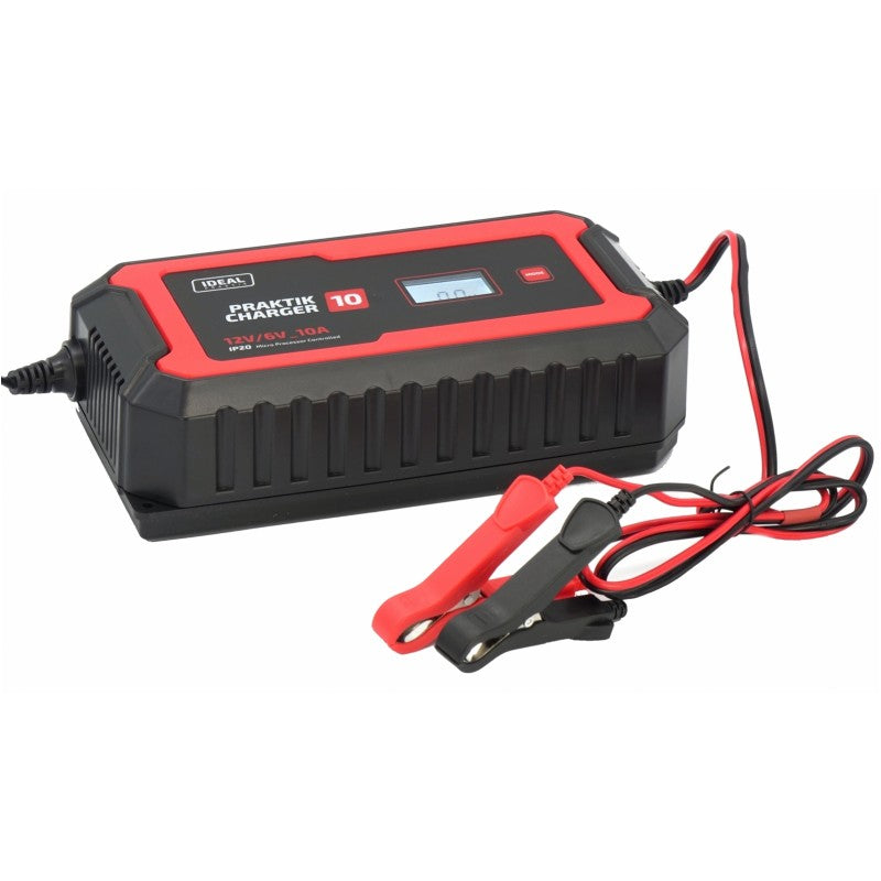 IDEAL Akulaadija PRAKTIK CHARGER 10, 6 / 12 V, 2-10 A, LCD
