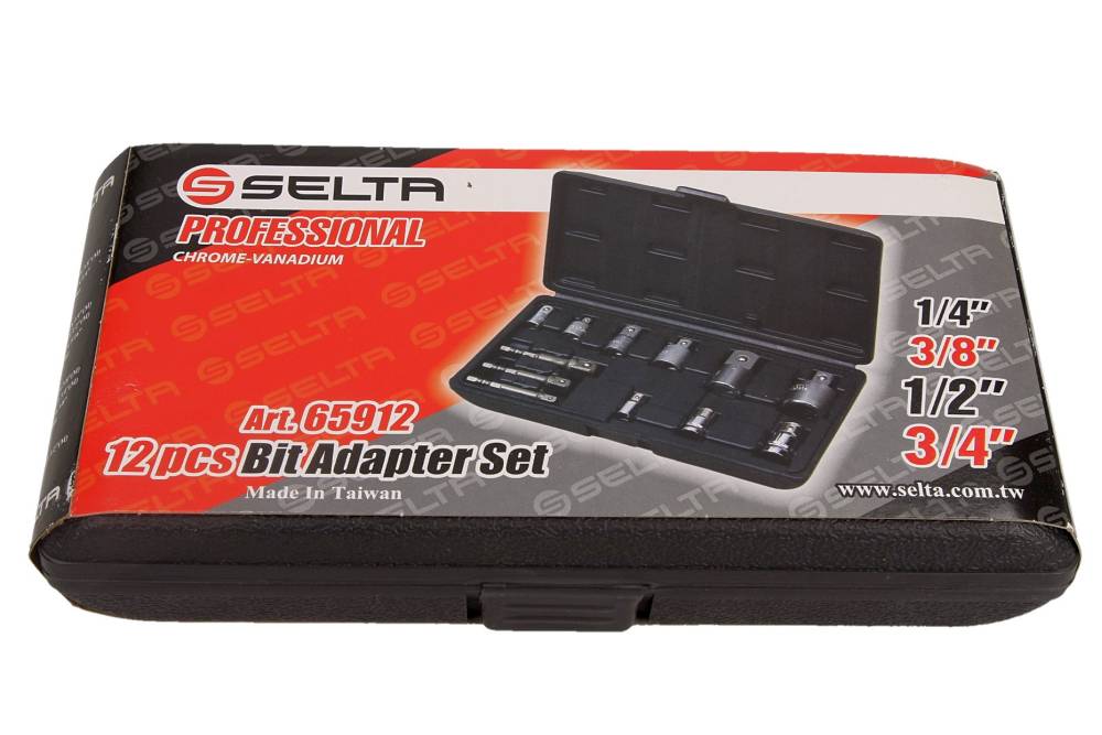 SELTA Adapterite komplekt 1/4, 3/8, 1/2, 6 osa