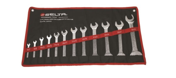 SELTA Lehtvõtmete komplekt, 12 osa, 6x7-30x32 mm
