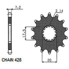 Sunstar Eesmine hammasratas SUNF226-16, 16z, samm 428