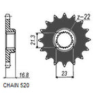 Sunstar Eesmine hammasratas SUNF370-16, 16z, samm 520