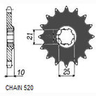 Sunstar Eesmine hammasratas SUNF384-15, 15z, samm 520