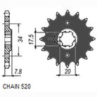 Sunstar Eesmine hammasratas SUNF391-13, 13z, samm 520