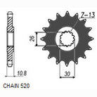 Sunstar Eesmine hammasratas SUNF395-16, 16z, samm 520