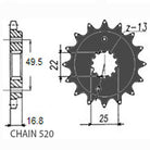 Sunstar Eesmine hammasratas SUNF397-15, 15z, samm 520