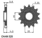 Sunstar Eesmine hammasratas SUNF3B0-14, 14z, samm 520