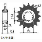 Sunstar Eesmine hammasratas SUNF414-16, 16z, samm 525