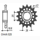 Sunstar Eesmine hammasratas SUNF422-15, 15z, samm 525