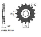 Sunstar Eesmine hammasratas SUNF519-17, 17z, samm 530