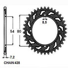 Sunstar Tagumine hammasratas SUNR1-2117-45, 45z, samm 428, teras