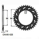 Sunstar Tagumine hammasratas SUNR1-2153-46, 46z, samm 428, teras