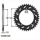Sunstar Tagumine hammasratas SUNR1-4335-46, 46z, samm 525, teras
