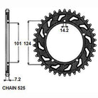 Sunstar Tagumine hammasratas SUNR1-4442-41, 41z, samm 525, teras