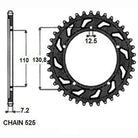 Sunstar Tagumine hammasratas SUNR1-4467-45, 45z, samm 525, teras