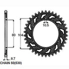 Sunstar Tagumine hammasratas SUNR1-5353-45, 45z, samm 530, teras