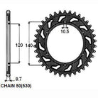 Sunstar Tagumine hammasratas SUNR1-5526-46, 46z, samm 530, teras