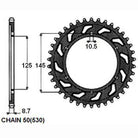 Sunstar Tagumine hammasratas SUNR1-5544-44, 44z, samm 530, teras