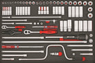 Teng Tools Padrunikomplekt 63 tk, 1/2", TTESK63