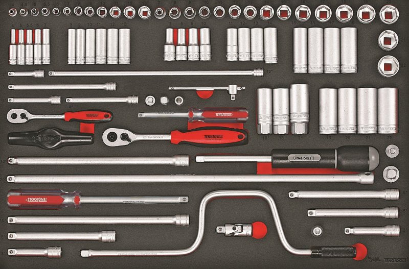 Teng Tools Padrunikomplekt 63 tk, 1/2", TTESK63
