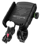 eXtreme Mootorratta telefonihoidik laadijaga R9-Metal, USB QC