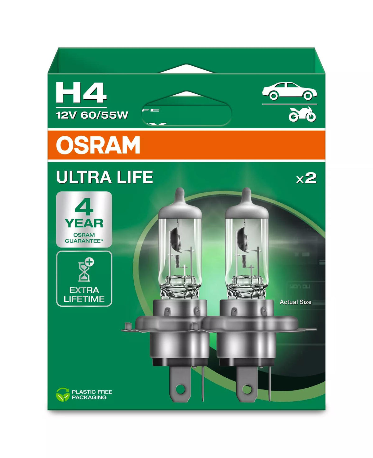 OSRAM ULTRA LIFE H4 12 V 60/55 W halogeenpirn