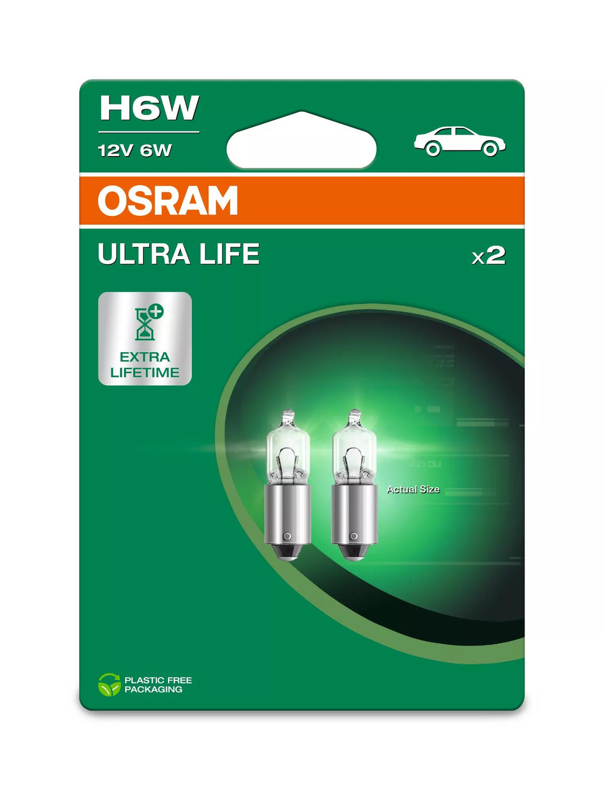 OSRAM ULTRA LIFE H6W 12 V 6 W signaalpirn