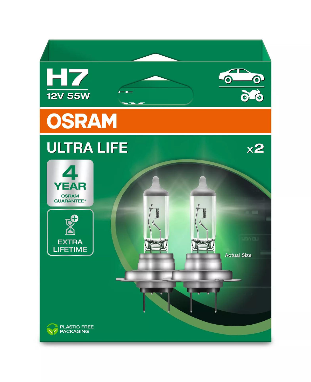 OSRAM ULTRA LIFE H7 12 V 55 W halogeenpirn