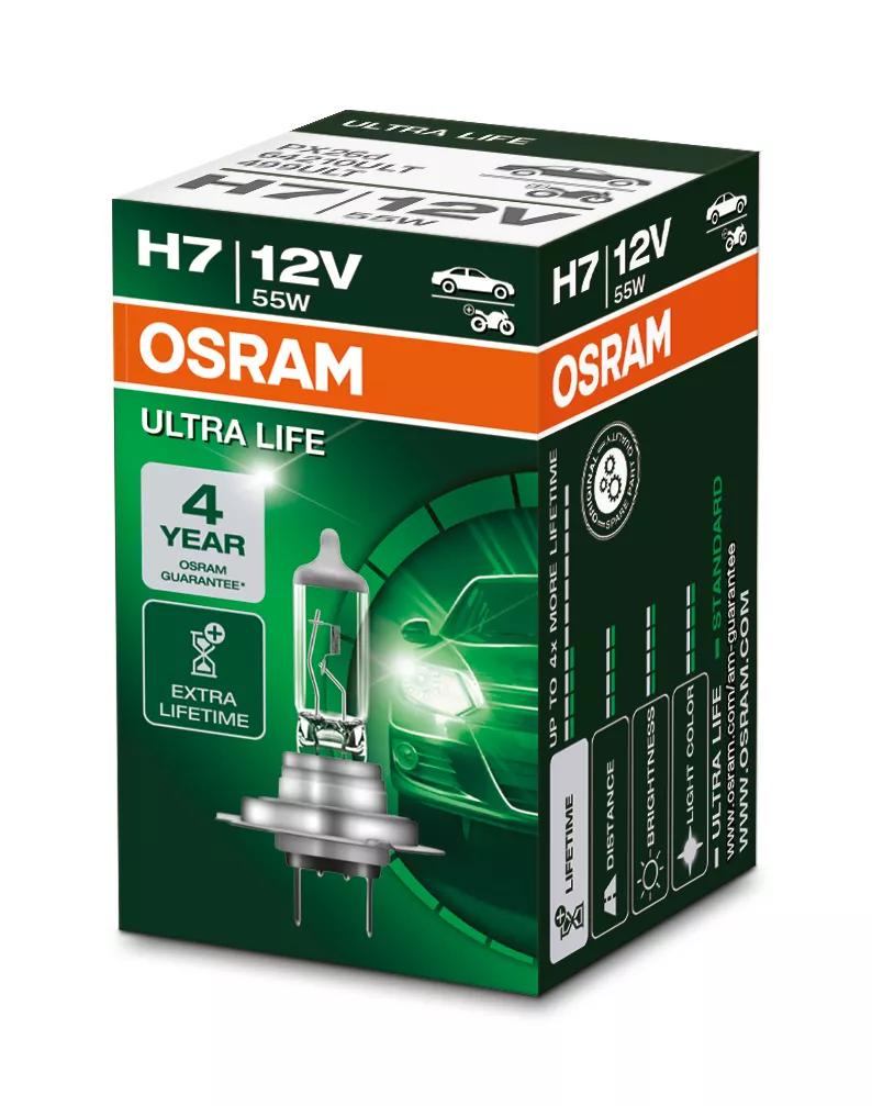 OSRAM ULTRA LIFE H7 12 V 55 W halogeenpirn