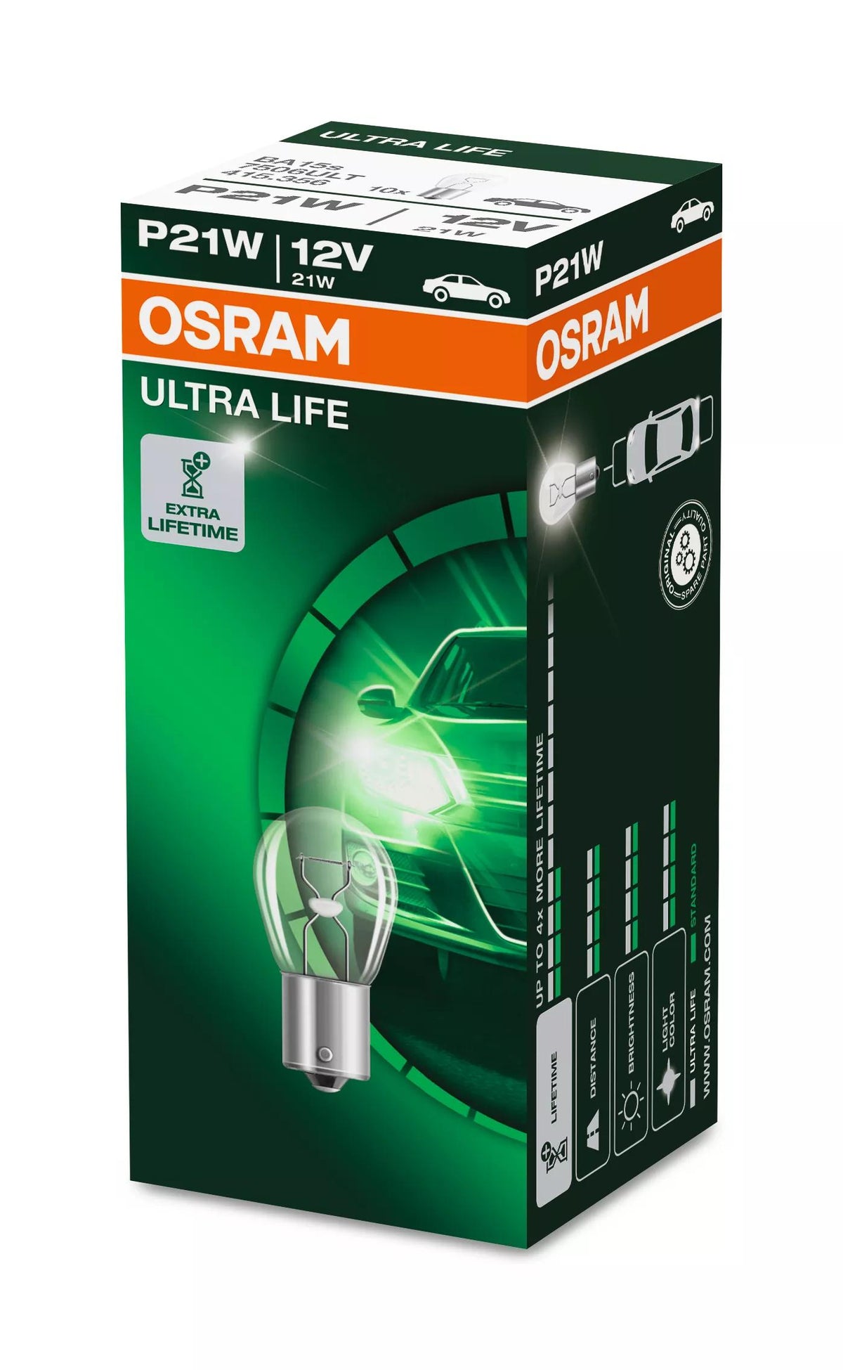 OSRAM ULTRA LIFE P21W 12 V 21 W signaalpirn