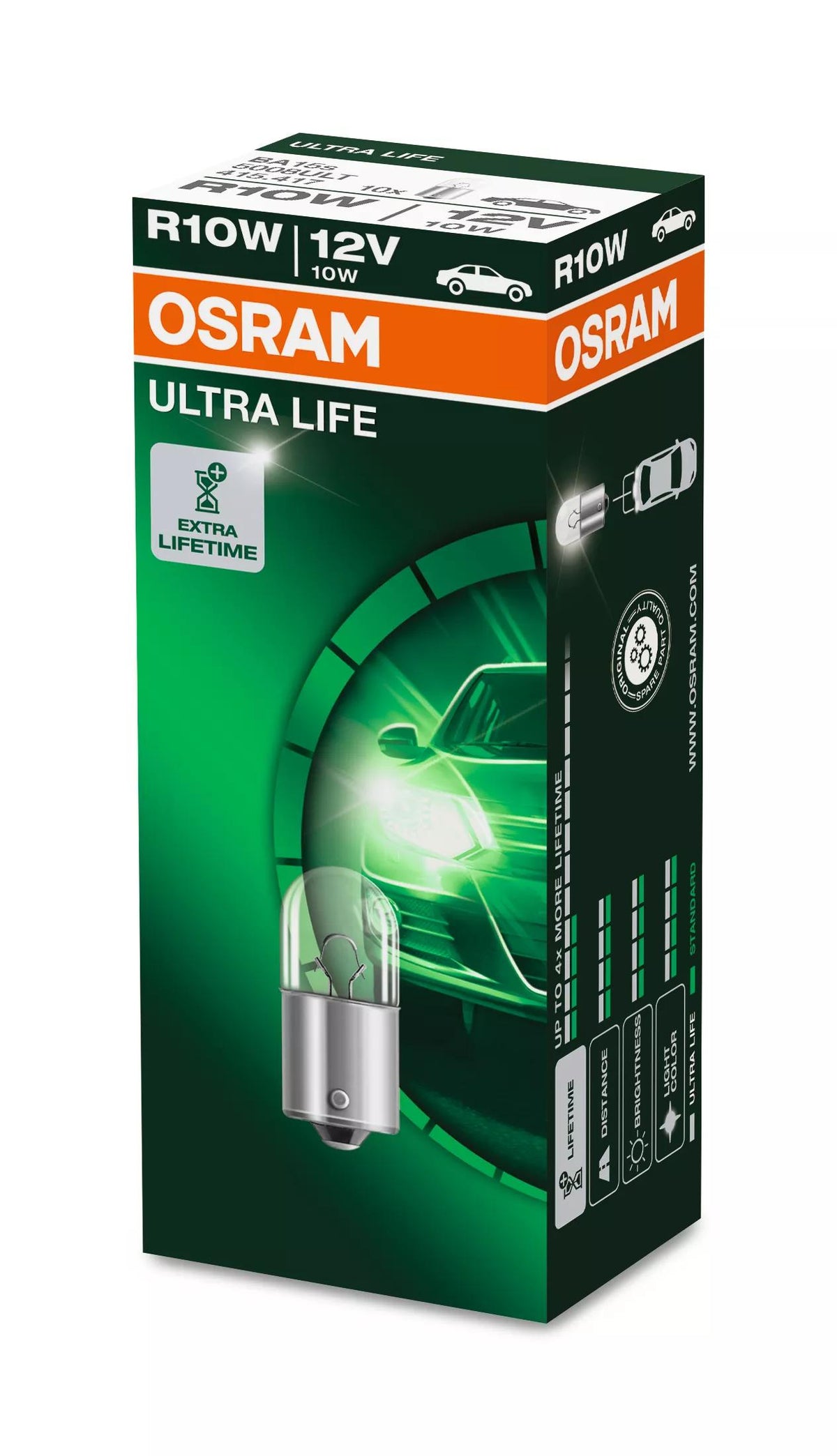 OSRAM ULTRA LIFE R10W 12 V 10 W signaalpirn