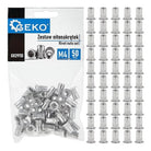 Geko Alumiiniumist neetmutrite komplekt M4 0,5-2,0 50 tk
