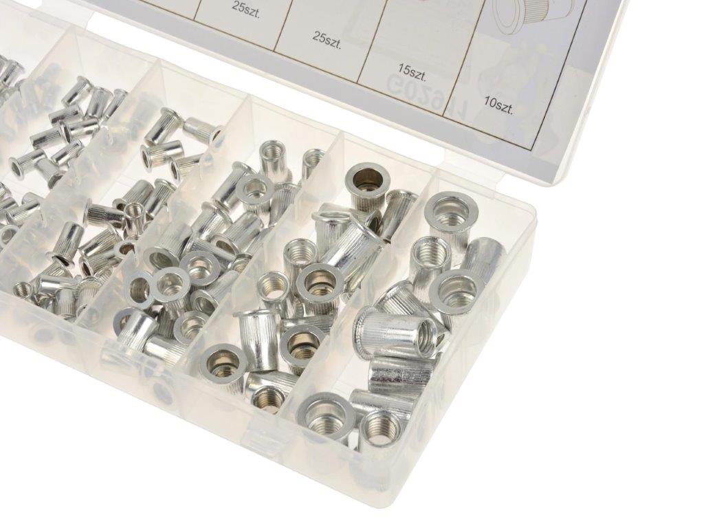 Geko Alumiiniumist neetmutrite komplekt M10 1,0-3,5 50 tk