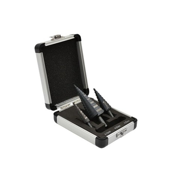 Geko Kooniliste puuride komplekt HSS M2 3 tk (4-12, 4-20, 4-32 mm)