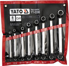 YATO Painutatud silmusvõtmed, 6-22 mm, 8 osa
