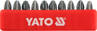 YATO Kruvikeeraja otsakud PH2x25 mm, 10 osa