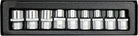 YATO Padrunvõtmed TORX CR-V, E10-E24, 9 osa