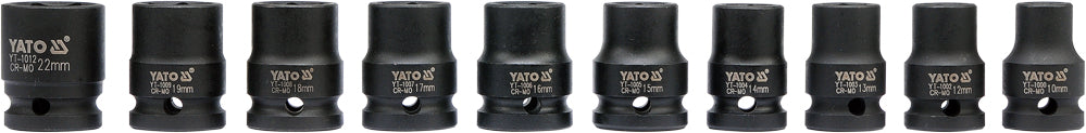 YATO Löökpadrunite komplekt 1/2', 10-22 mm, 10 osa