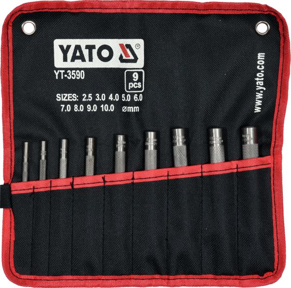 YATO Nahaaugustajate komplekt, 2,5-10 mm, 9 osa